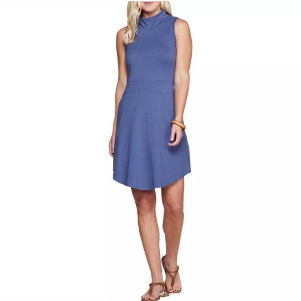 Toad&Co Sleeveless Blue A-Line Dress